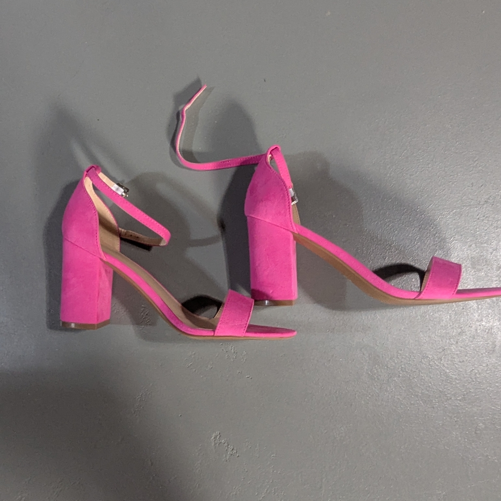 Elegant Pink Women's Block Heel Sandals